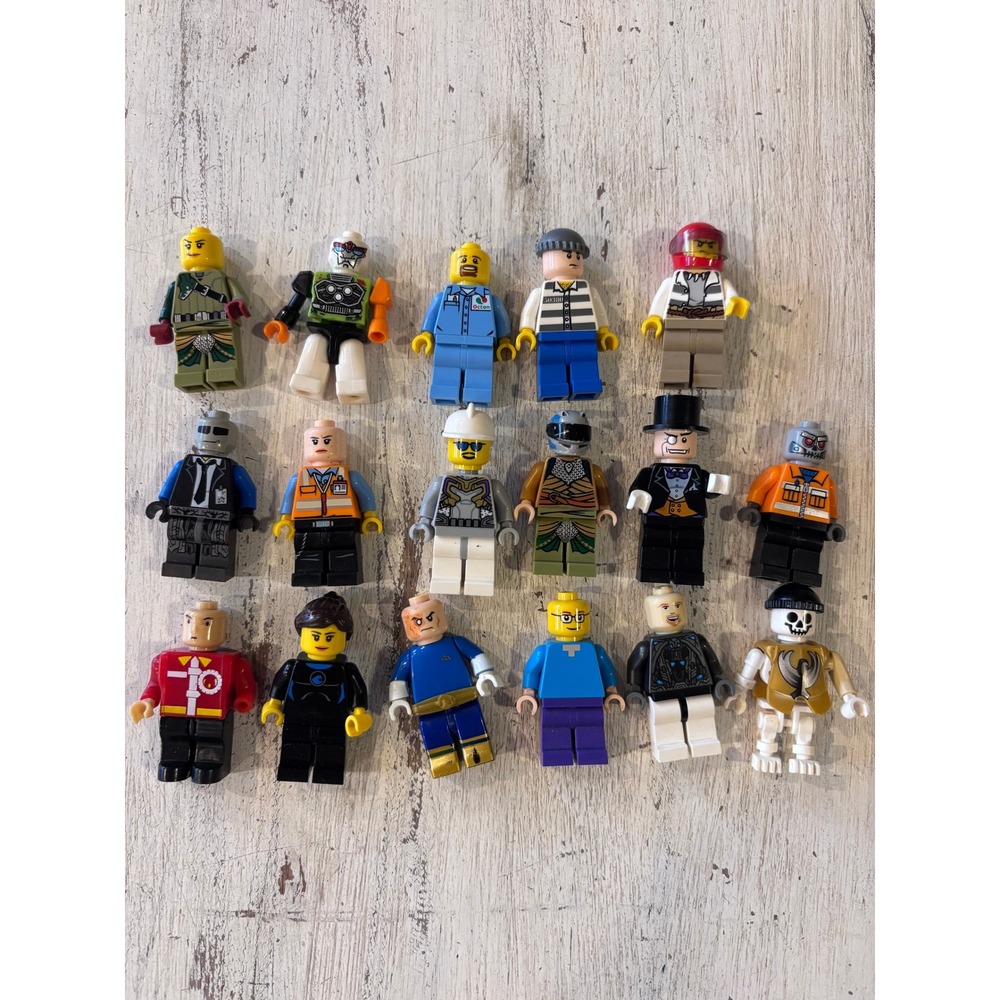 LEGO minifigures kids lot of 17 multicolor mixed themes characters figures